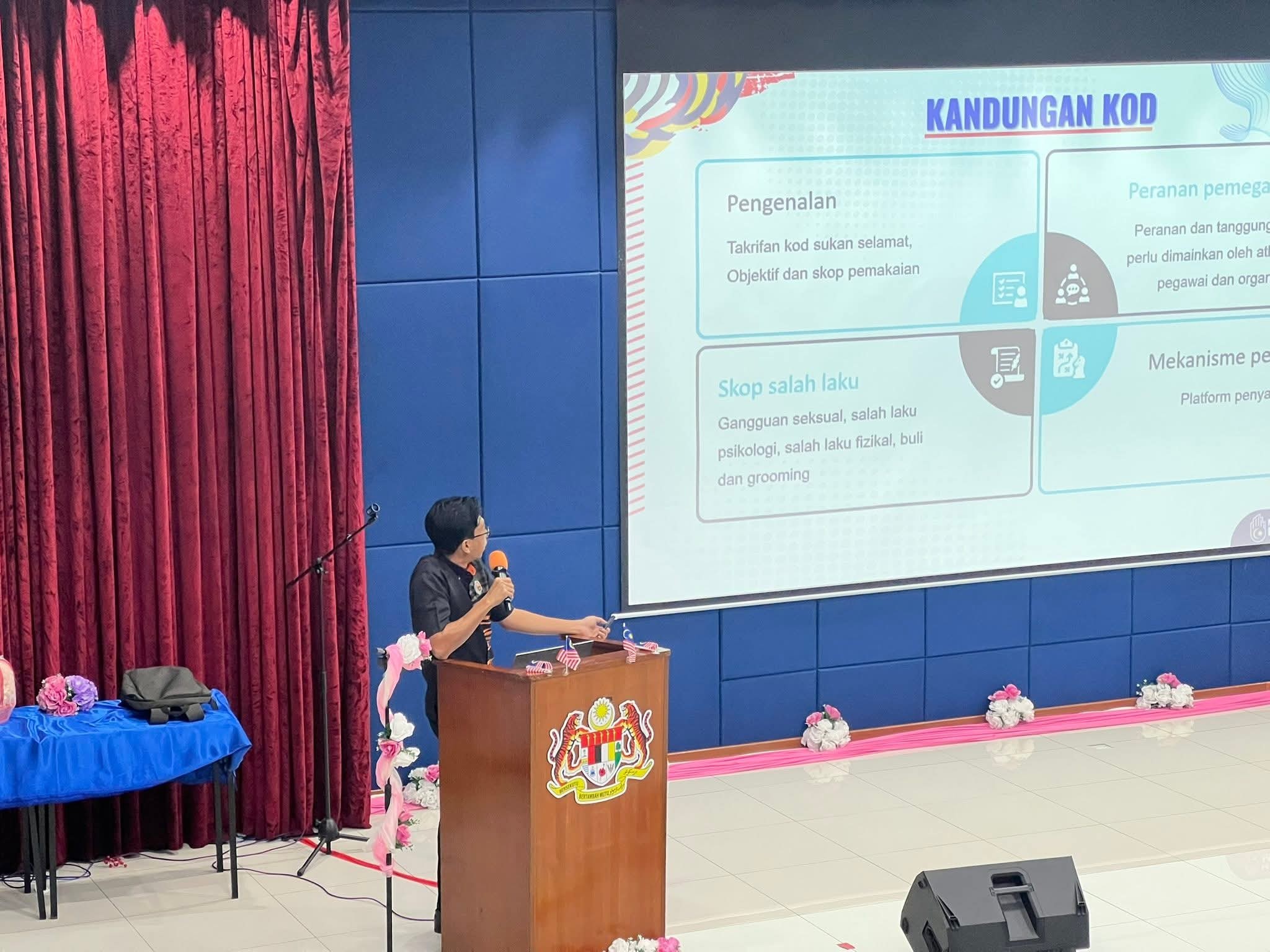 SESI LIBAT URUS PROGRAM ADVOKASI KOD SUKAN SELAMAT PERINGKAT NEGERI SABAH TAHUN 2025 SIRI I